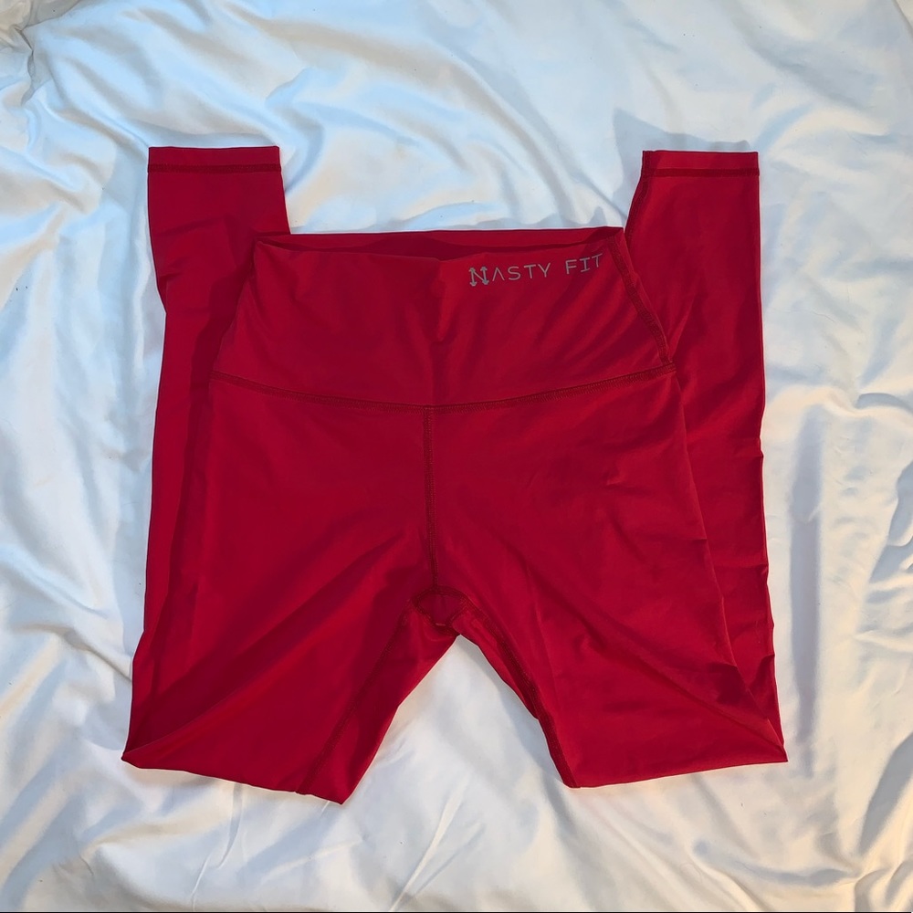 red nasty fit leggings